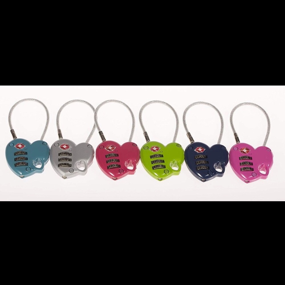 Heart 💜 Shaped Combination Locks - Picture 3 of 5